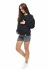 MijaCulture - 3 in 1 light super soft maternity and nursing sweatshirt Olivia M019 Black